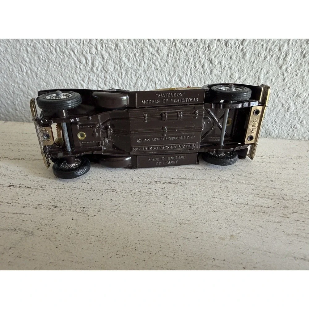 VINTAGE LESNEY MATCHBOX 1930 PACKARD VICTORIA MODELS OF YESTERYEAR BLACK TOP Y15